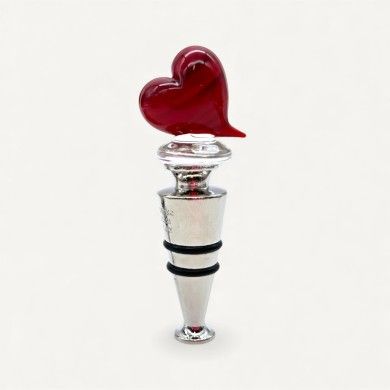 CUORE | Tappo chiudi Bottiglia Rosso | Murano-Store