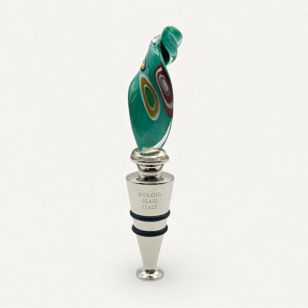 HELIX | Colored Bottle Stopper with Murrine | Murano Store