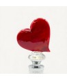 CUORE | Tappo chiudi Bottiglia Rosso | Murano-Store