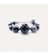 ARDESIA | Bracelet avec perles grises brillantes | Murano Store