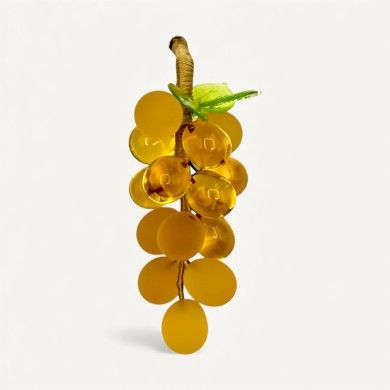 VIGNA | Racimo de uvas en vidrio satinado ámbar | Tienda de Murano