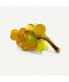 VIGNA | Racimo de uvas en vidrio satinado ámbar | Tienda de Murano