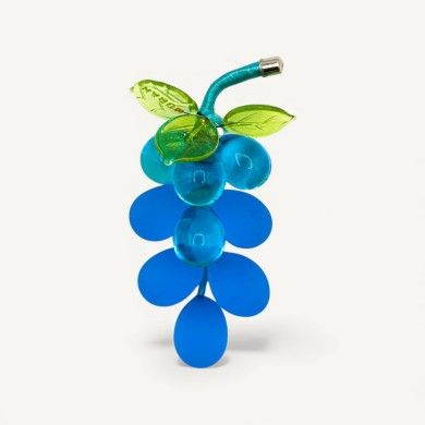 VIGNA | Weintraube aus hellblauem Milchglas | Murano Store