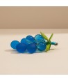 VIGNA | Grappolo d'uva in vetro satinato azzurro | Murano Store