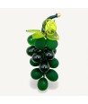 VIGNA | Grappolo d'uva in vetro di Murano verde scuro