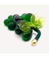 VIGNA | Grappolo d'uva in vetro di Murano verde scuro