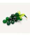 VINE | Racimo de uvas en cristal de Murano verde oscuro