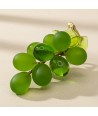 VIGNA | Grappe de raisin satinée en verre de Murano vert gazon