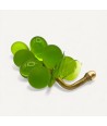 VIGNA | Grape cluster frosted in grass green Murano glass