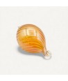 AMBROSIA, pallina di Natale in vetro soffiato ambra | Murano Store