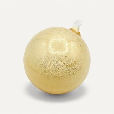 DOROTEA, handgefertigte Weihnachtskugel aus Elfenbein und Gold | Murano Store