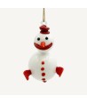 SNOW, Bonhomme de neige en verre pour arbre de Noël | Murano Store