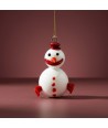 SNOW, boneco de neve em vidro para árvore de Natal | Loja Murano
