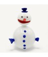 SNOW, Muñeco de nieve de cristal decorativo | Murano Store