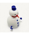 SNOW, Muñeco de nieve de cristal decorativo | Murano Store