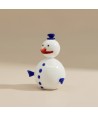 SNOW, Muñeco de nieve de cristal decorativo | Murano Store