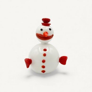 NEVE, Pupazzo di neve decorativo in vetro | Murano Store