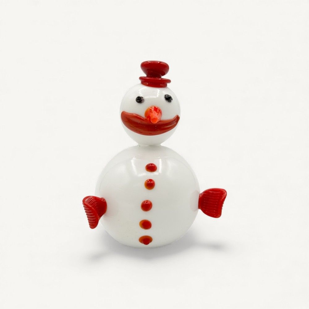 NEVE, Pupazzo di neve decorativo in vetro | Murano Store
