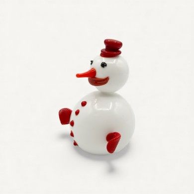 SNOW, Bonhomme de neige en verre décoratif | Murano Store