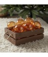 AMBROSIA, pallina di Natale in vetro soffiato ambra | Murano Store