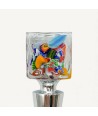 CUBE, Bottle stopper with multicolored murrine | Murano-Store