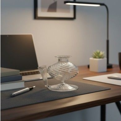 COCAI, Blown glass inkwell with pen holder | Murano Store