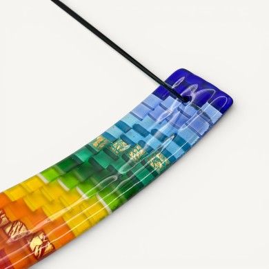 IRIDE, porta incensi in Vetro Mosaico multicolore | Murano Store