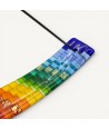 IRIDE, porta-incienso de vidrio mosaico multicolor | Murano Store