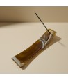 IRIS, tobacco-colored incense holder in Murano glass | Murano Store