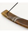 IRIS, tobacco-colored incense holder in Murano glass | Murano Store