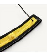 LIGHT, amber glass incense holder with silver leaf | Murano Store