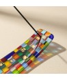 ÁRIES, incensário em vidro mosaico multicolorido | Murano Store