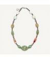 RIVERA | Collar con perlas verdes y aventurina | Murano-Store