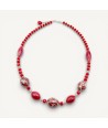 MONET | Collier élégant rouge bordeaux | Murano-Store