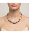 BOURGEOIS | Necklace with Beads Beige | Murano-Store