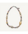 BOURGEOIS | Necklace with Beads Beige | Murano-Store