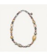 BOURGEOIS | Necklace with Beads Beige | Murano-Store
