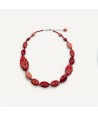 GAUGUIN | Colar moderno coral vermelho | Murano-Store