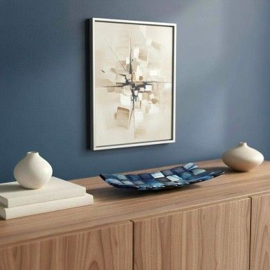 RUBIK | Kariertes Tablett Blau Blau | Murano Store