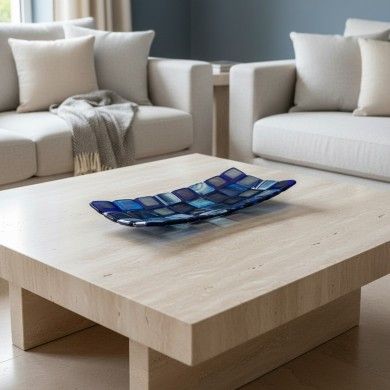 RUBIK | Plaid tray Blue Blue | Murano Store