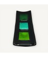 MILLENNIUM | Black Tray with Silver Leaf | Murano Store