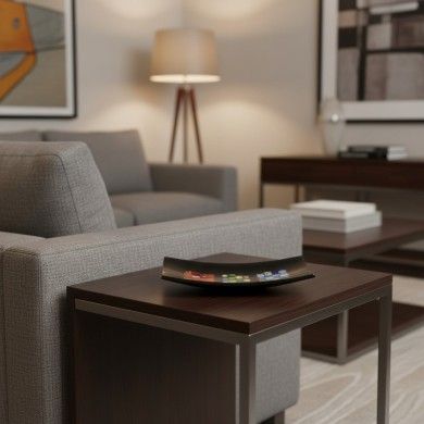 PITAGORA | Plateau Mosaïque Noir | Murano-Store