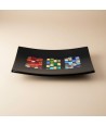 PITAGORA | Bandeja Mosaico Negro | Murano-Store
