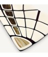 JURASSICO | Ivory Satin Tray with Amethyst Patterns | Murano-Store