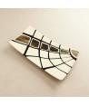 JURASSICO | Ivory Satin Tray with Amethyst Patterns | Murano-Store