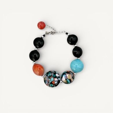 POLLOK | Armbänder mit schwarzen Perlen | Murano-Store