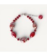 MONET | Bordeaux Red Bead Bracelet | Murano-Store