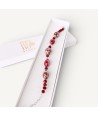 MONET | Armband mit roten Bordeaux-Perlen | Murano-Store