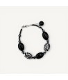 GAUGUIN | Bracelet with black and white pearls | Murano-Store