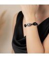 GAUGUIN | Bracelet with black and white pearls | Murano-Store